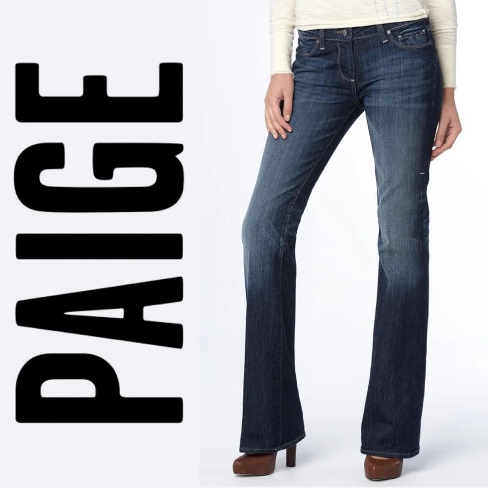 Anthropologie Paige Women's SZ 29 Hollywood Hills Bootcut Embroidered Jeans